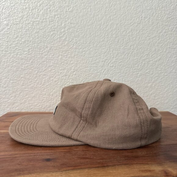 Vuori Khaki Linen Cotton Blend Snapback Hat OSFM - Picture 2 of 6